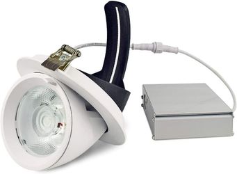 6 boxes, 5 Inch Gimbal LED Recessed Light with Junction Box, 3 Color Adjustable