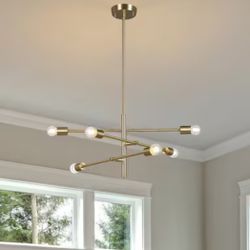 Brush Gold Light Fixture