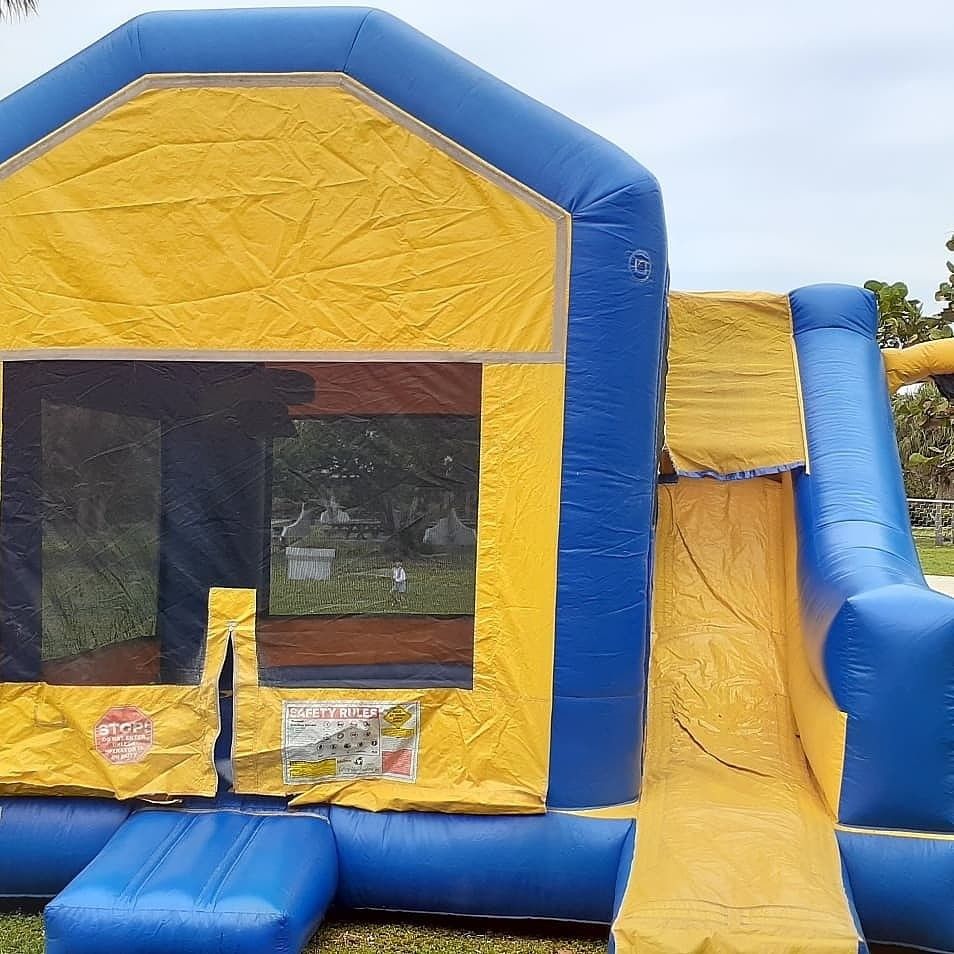 For sale jump climb slide with basketball hoop