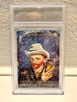 Pokemon van Gogh Pikachu fan art card