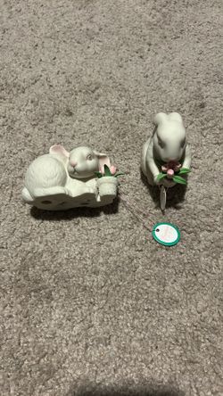 Porcelain Easter Rabbits