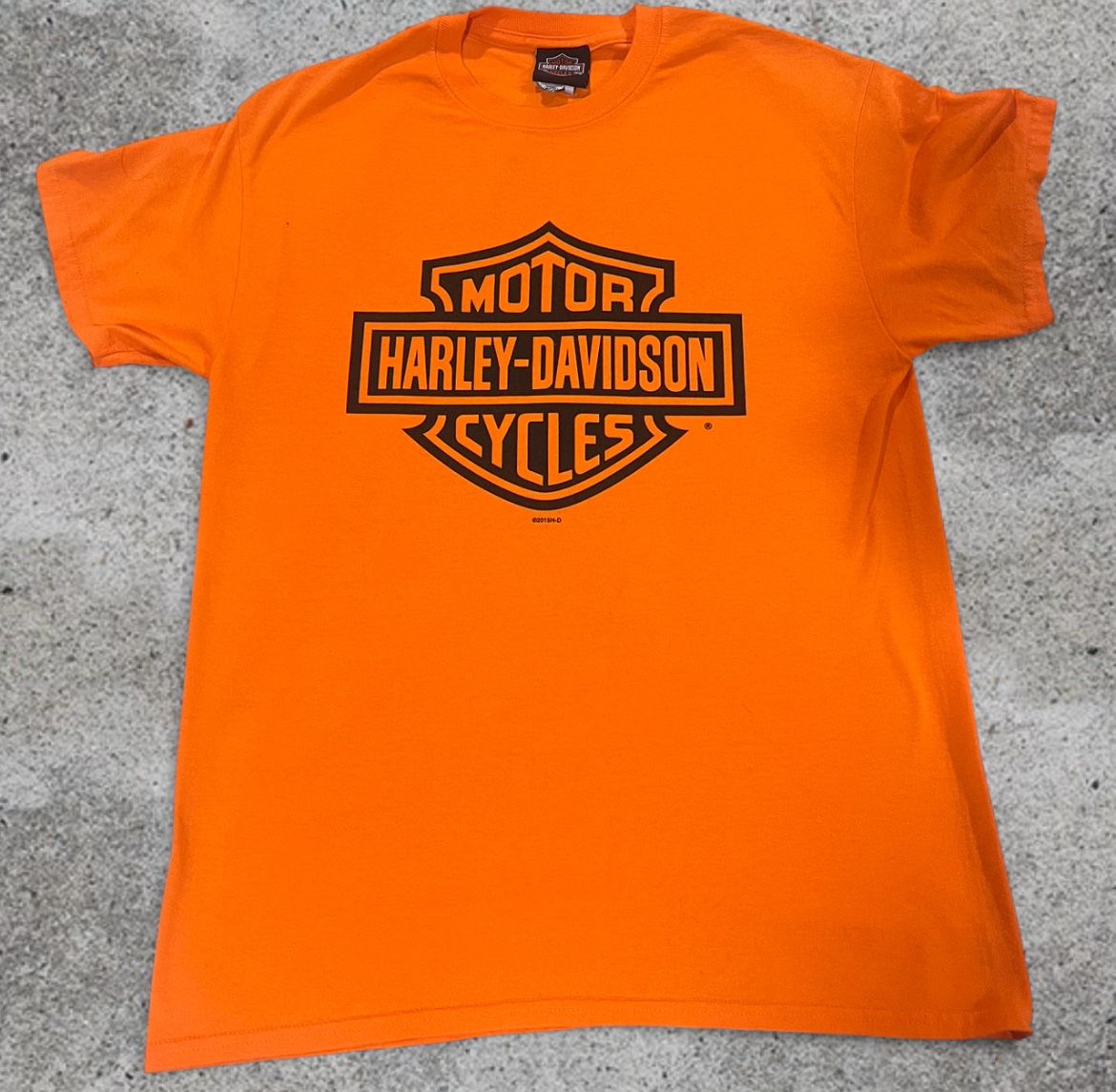 Orange Harley Davidson T Shirt