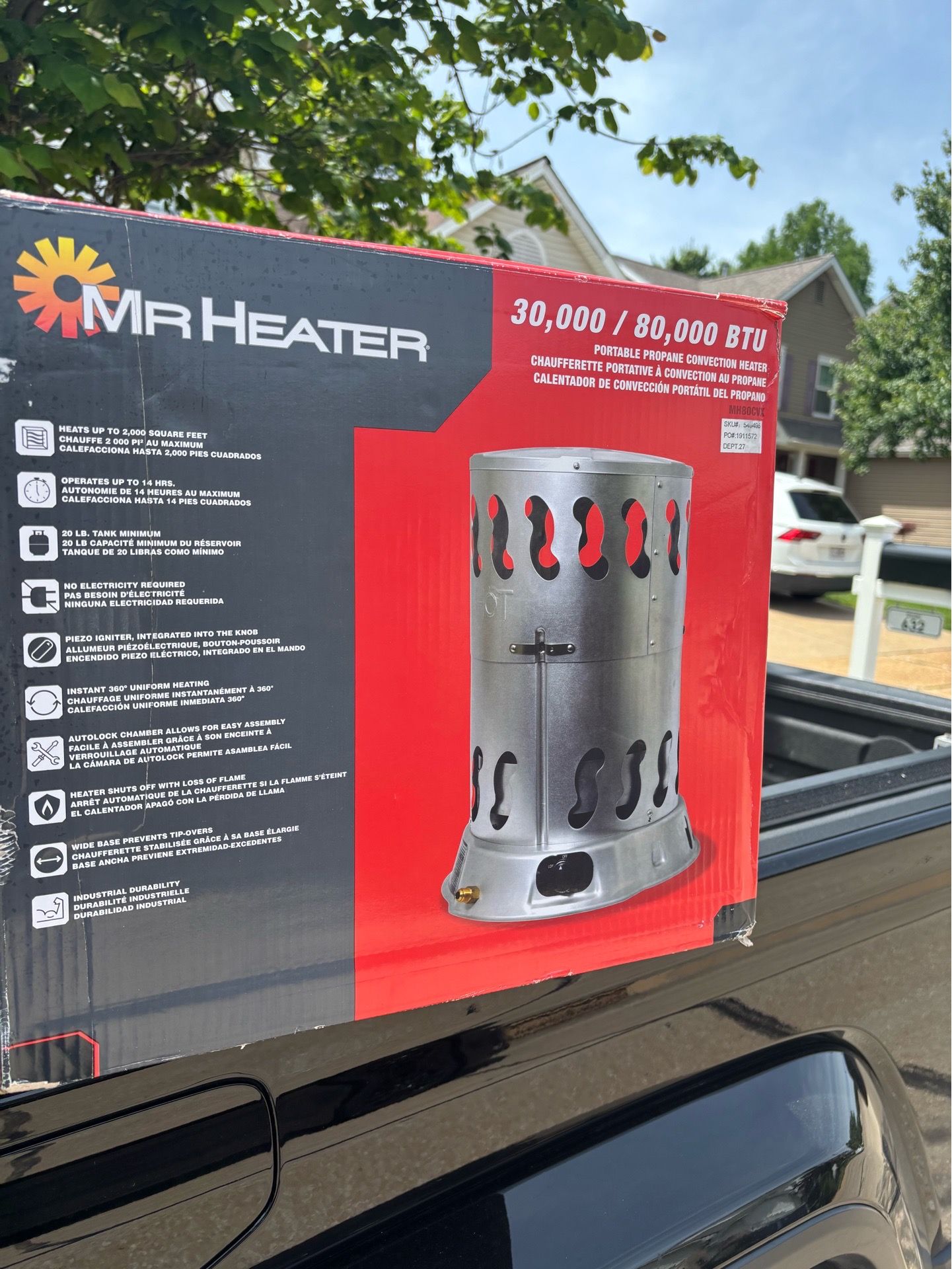 Mr. Heater 30-80k propane heater