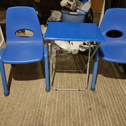 2 Chairs And Table