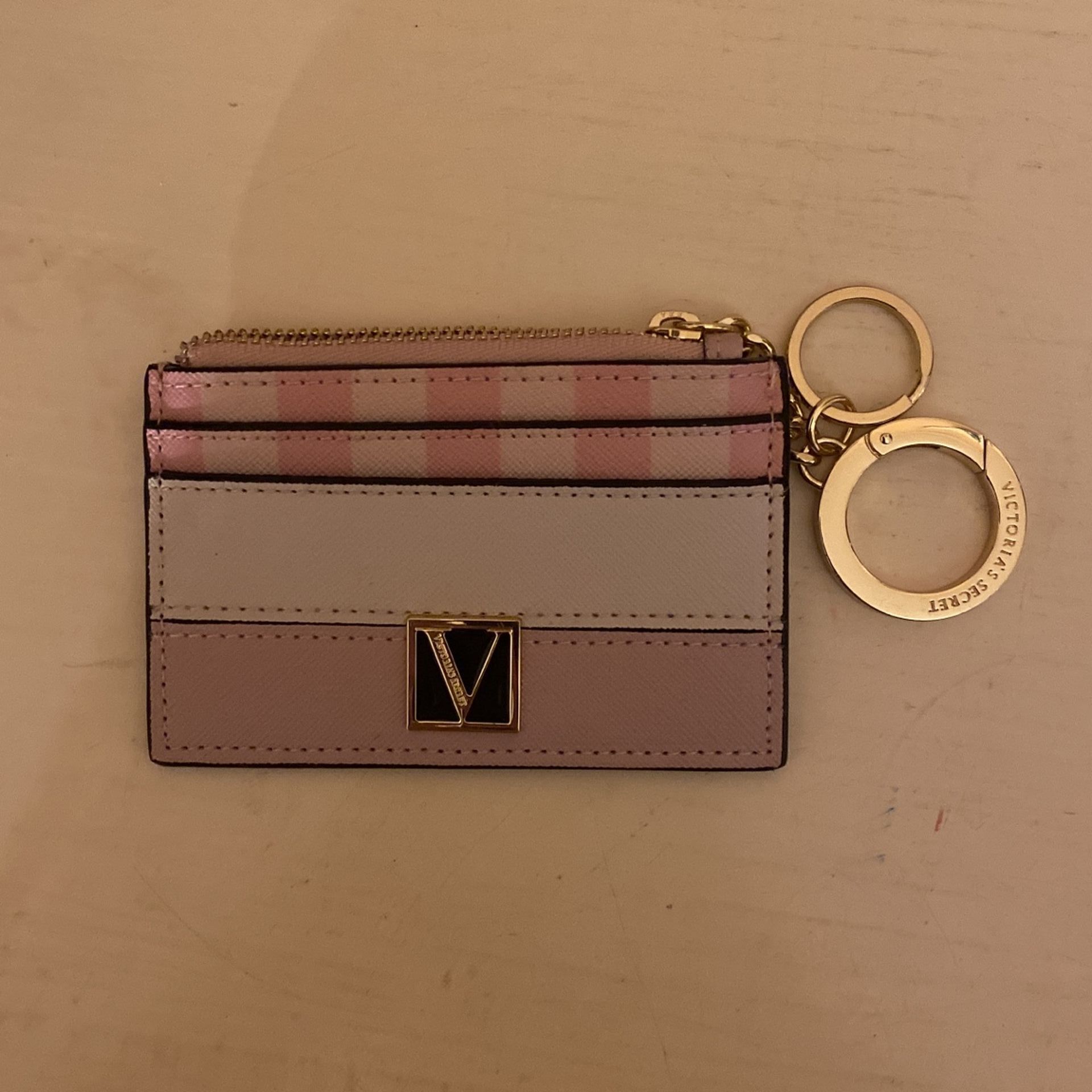 New Victoria Secret Leather Card Wallet With Money Pocket Keychain $12 C My Other Wallets Ty