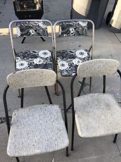 MID CENTURY ATOMIC COSCO FOLDING CHAIRS