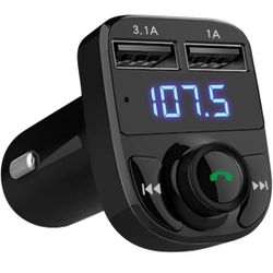 Handsfree Call Car Charger,Wireless Bluetooth FM Transmitter Radio Receiver,Mp3