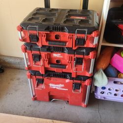 Milwaukee Pakout 3 Tool Boxes