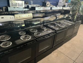 Black coil top stoves