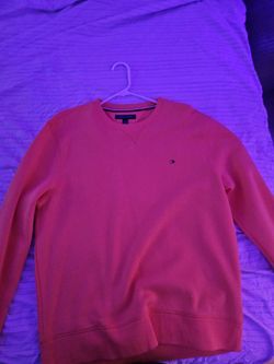 L Orange sweater