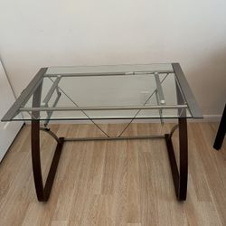 GLASS-TOP DESK.   $150