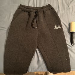 XL Stussy Sweatpants Gray 100% Cotton