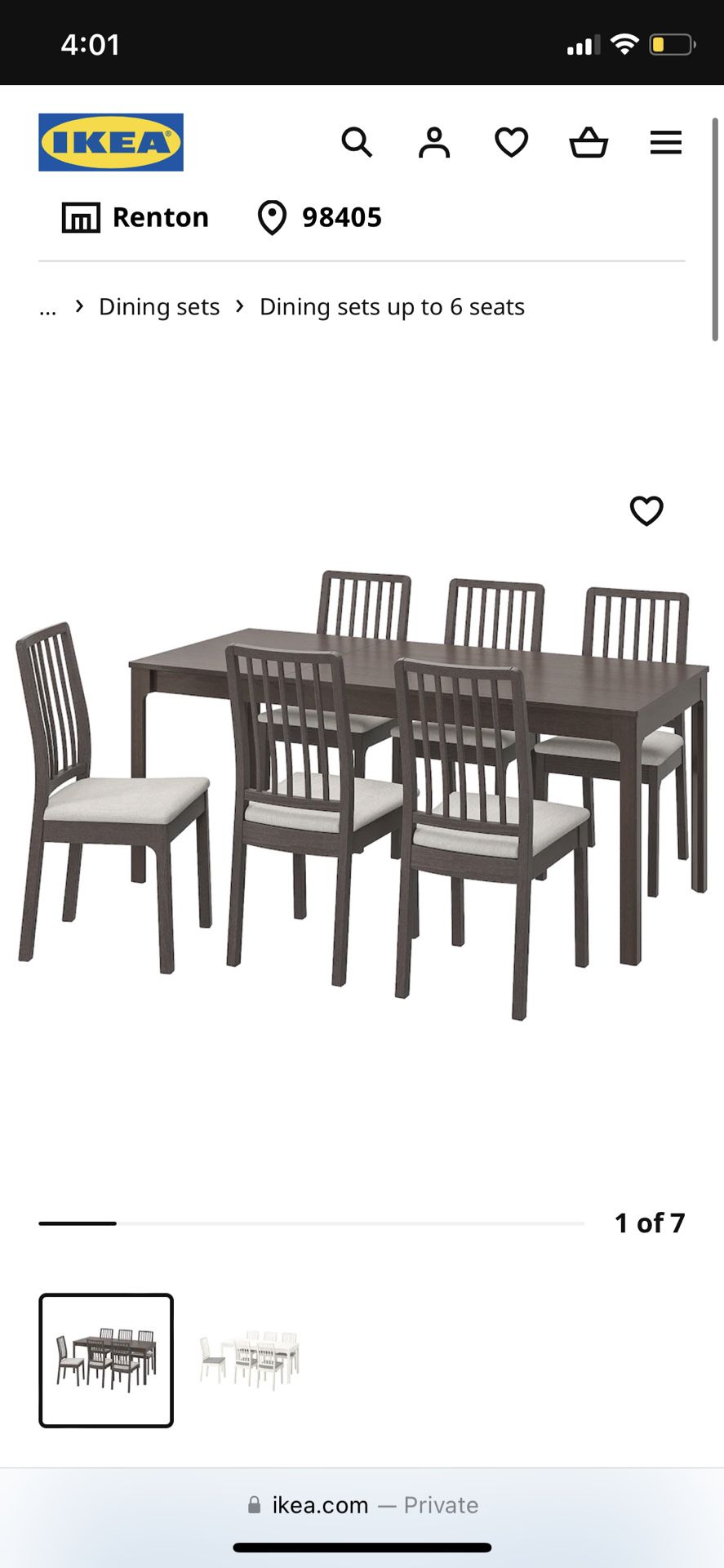 TABLE (WITH 6 Chairs)