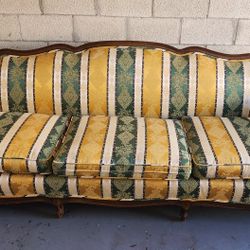 Antique Upholstered Traditional Sofa 
