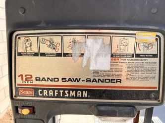 Sears 12 Inch Band Saw - Sander