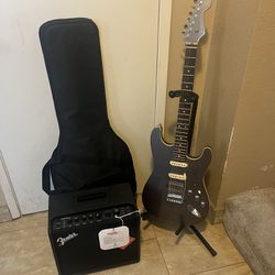 Fender Stratocaster Electric Guitar Bundle