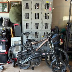 The image shows a bank of metal lockers designed for secure storage and high airflow, often used in gyms or employee changing rooms