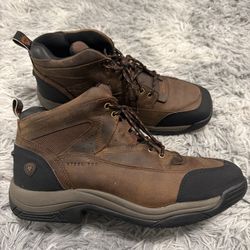 Ariat Mens Work Boot Size 11.5D Brown Steel Toe ATS Terrain Waterproof