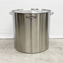 Polished Stainless Steel 750l/825qt Stock Pot D39H39

