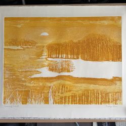 Morning Marsh – Original Signed Print by Roslyn Rose (58/100)