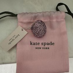 Kate Spade Gold Tone/Lt Amethyst Mood Ring - Size 7