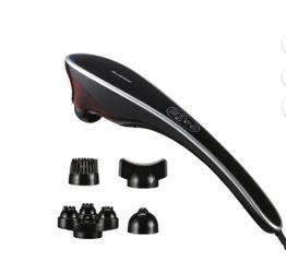  Handheld Heating Percussion Body Massager with 5 Heads