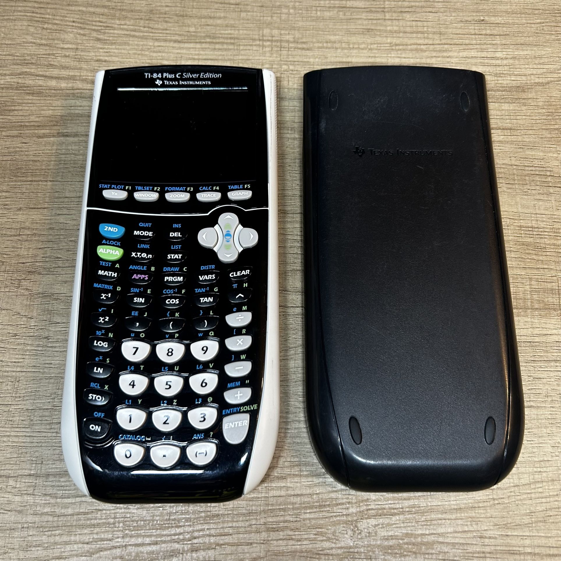 Texas Instruments TI-84 Plus C Silver Edition Black Calculator, TESTED & WORKING!