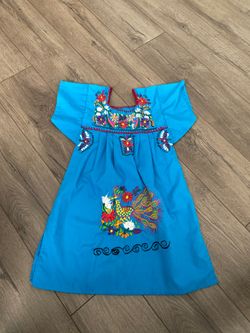 Mexican embroidered dress