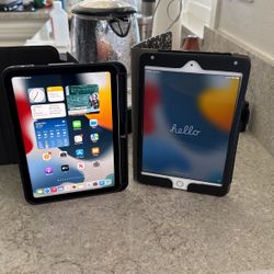 Two  IPad Mini’s With Covers ( Gen 4, 6). Wifi + Cellular For Both