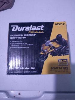 Duralast gold motorcycle battery