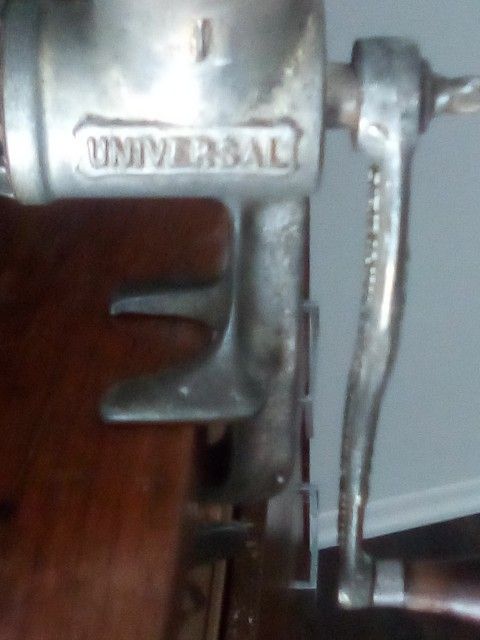 UNIVERSAL brand Vintage Meat Grinder