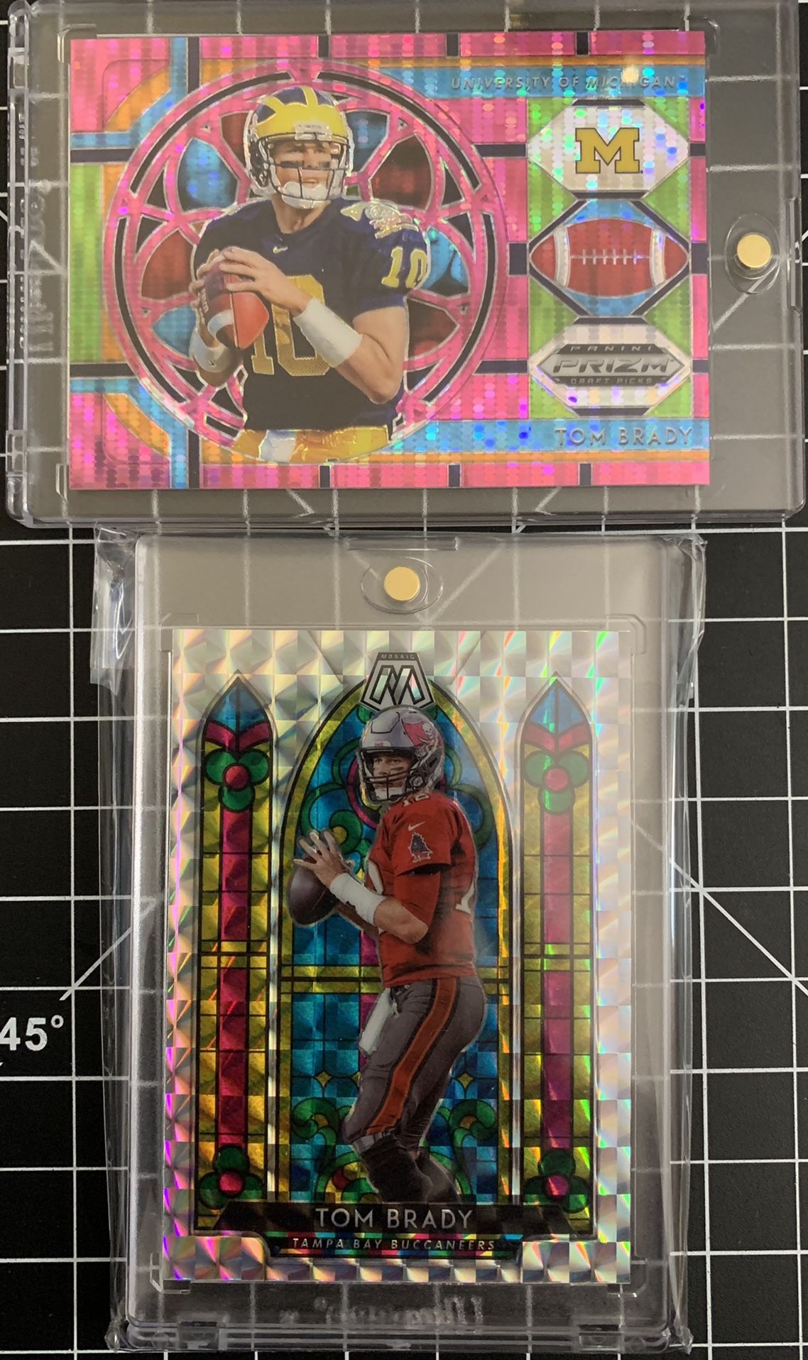 2019 NFL Panini Mosaic Tom Brady Stained Glass Insert #SG2