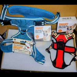 Pet accessories, Dog Adjustable Harness Dual Attachment Red XS $25 or XL In blue $28 etc..