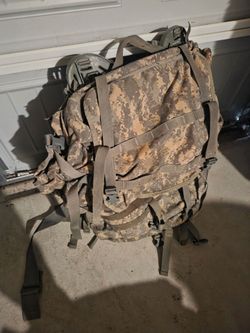 US MILITARY MOLLE II Large Rucksack Field Pack Set COMPLETE Frame Pouches Straps