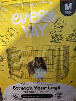 Every Yay “stretch Your Legs” Pet Exercise Pen, Sz. M