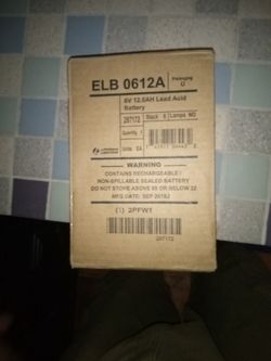 Lithonia Lightning Sealed Battery 12 Volt
