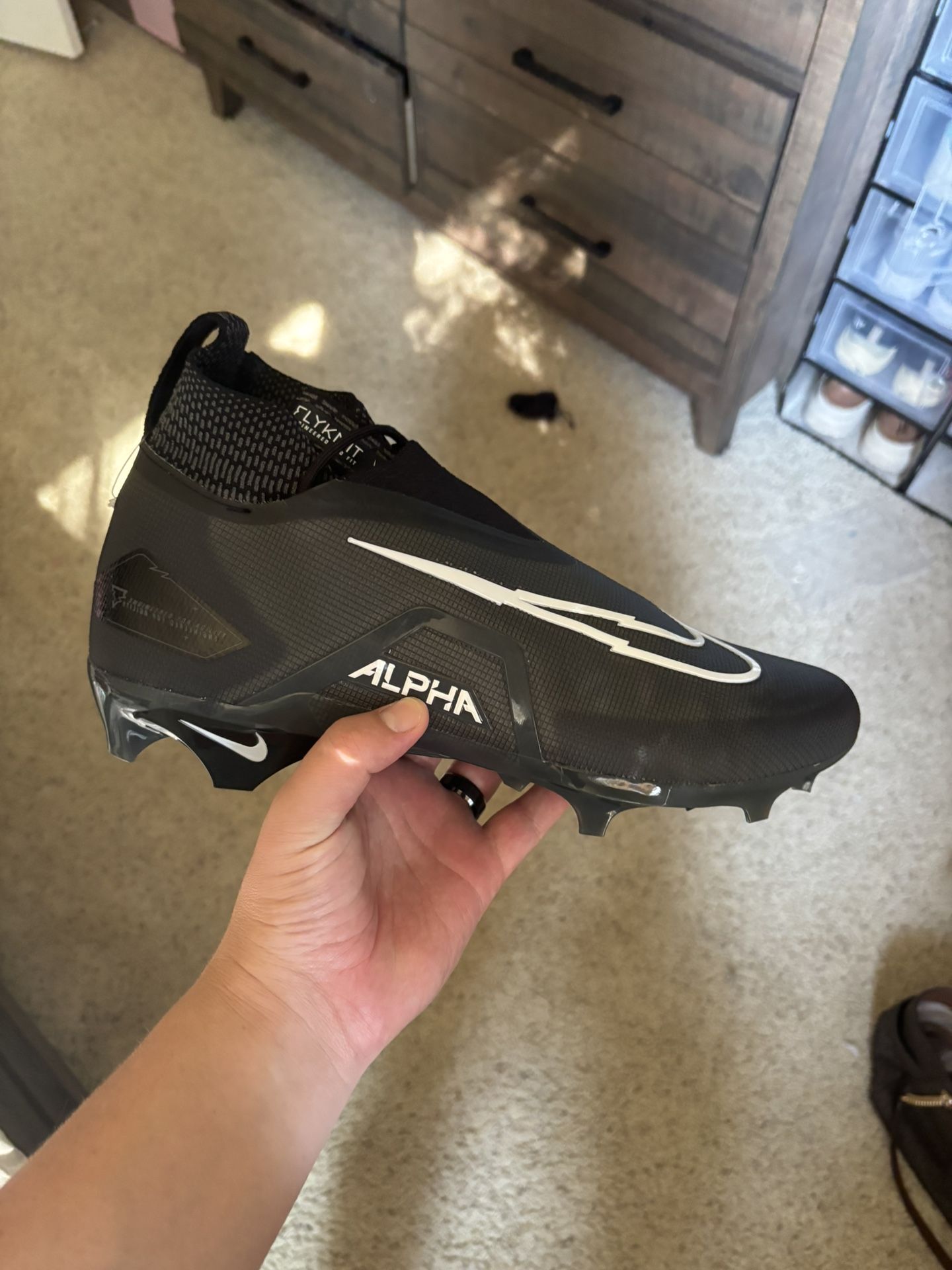Nike Alpha Black Football Cleats