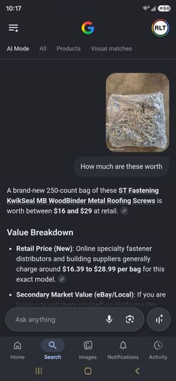 Bags of brand new screws