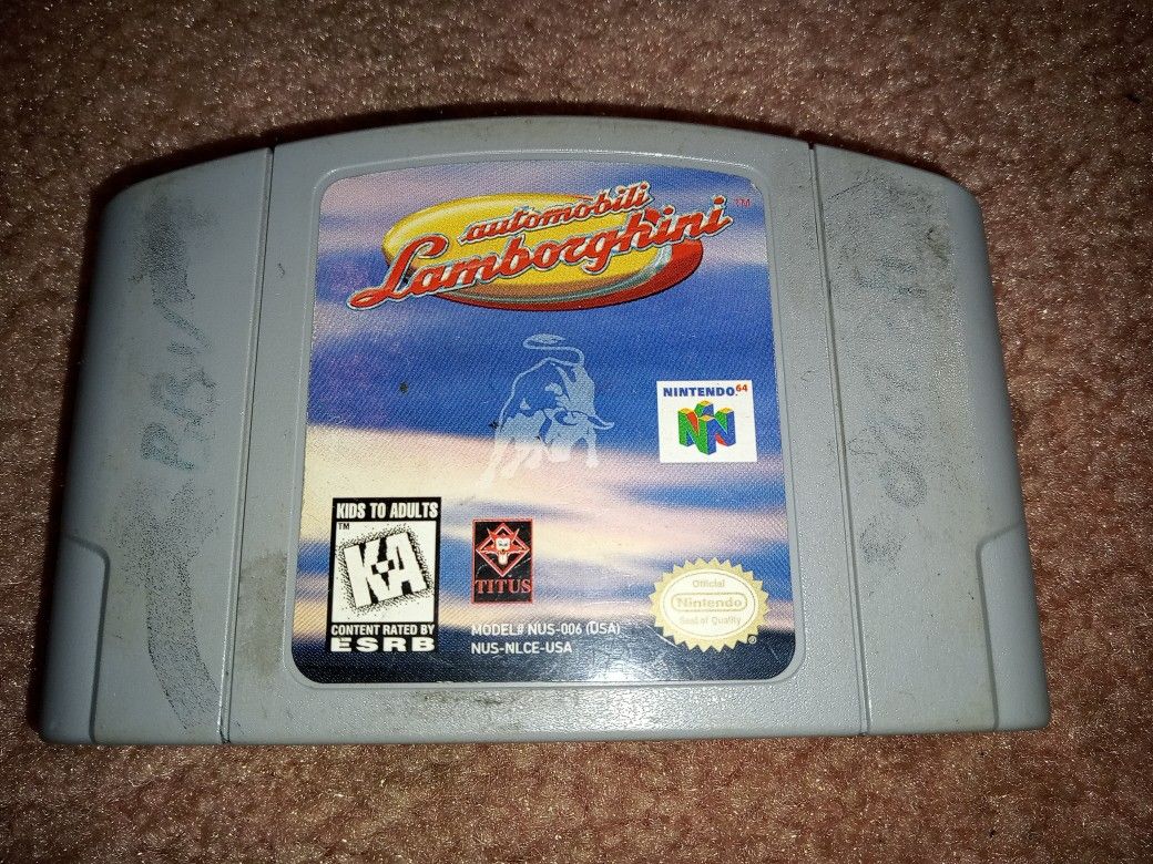 NINTENDO 64 GAME AUTOMOBILI LAMBORGHINI