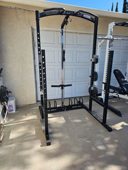 Weights and squat rack