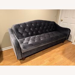 Urban Outfitters Couch Ava Velvet Tufted Sleeper Sofa