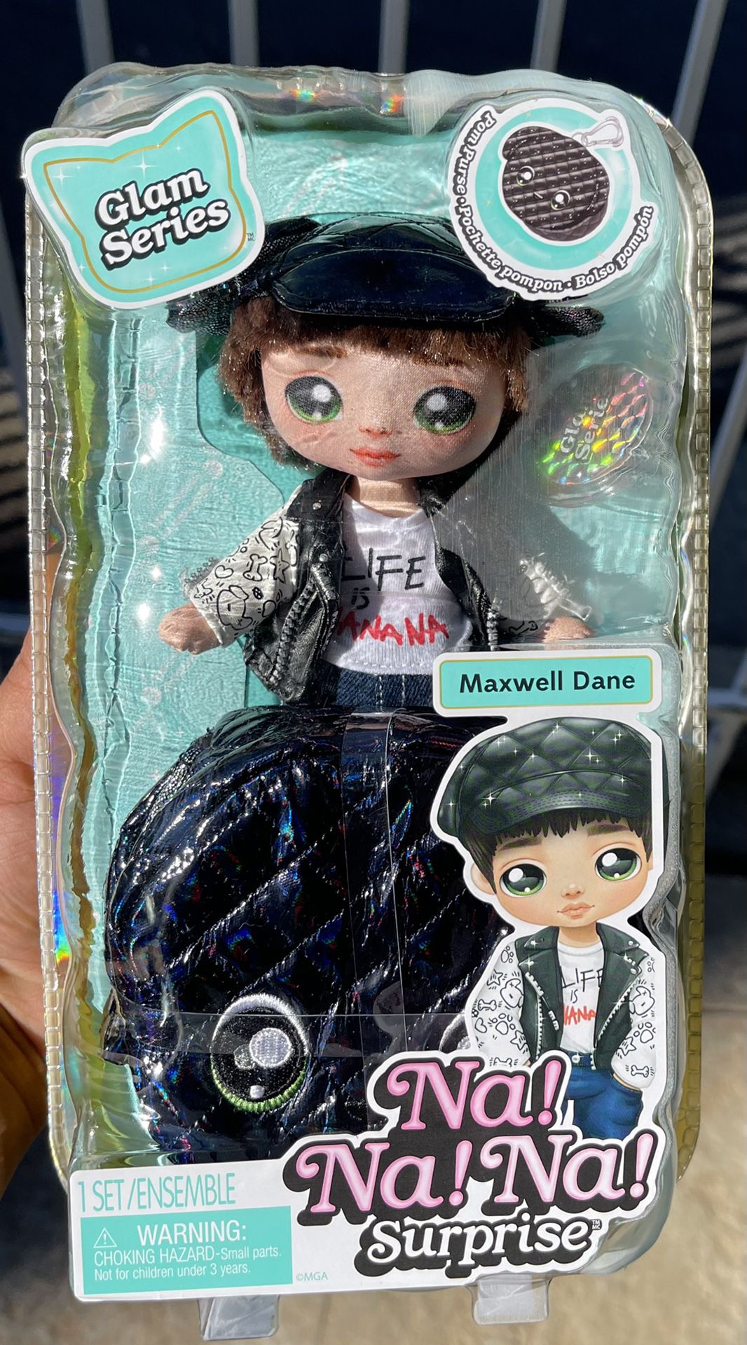 NEW Na! Na! Na! Surprise Maxwell Dane Doll Glam Series Puppy Dog Pom Purse         categories: dolls, lol, rainbow high, collectibles, girls, Christma