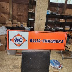 Allis Chalmers Farm Tractor Equipment Steel Metal Sign 