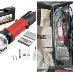 Horse Clippers, 600W Professional Heavy Duty Horse Body Clippers, 6-Speeds Large Livestock Clippers for Body Clipping Horse Equine Cattle and Thick Co