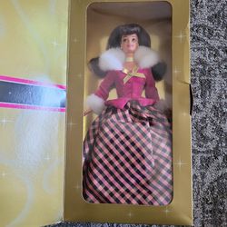 1996 Brunette Winter Rhapsody Avon Exclusive Vintage Barbie