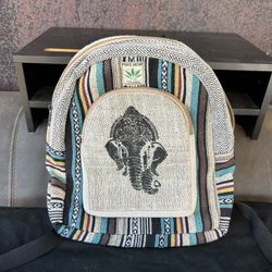 Cute Small Pure Hemp Backpack