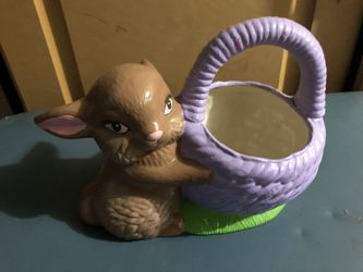 Vintage ceramic Easter bunny