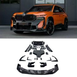 For BMW XM 2023-2026 Carbon Fiber Kits Cover splitters lip diffuser hood trim complete