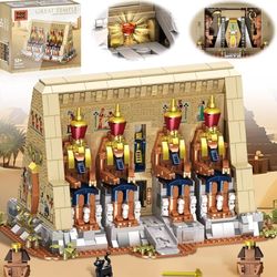 Ancient Egyptian Temple Architecture Building Blocks Set