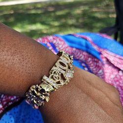 I Deliver I Ship 14k Gold Plated  Bracelet